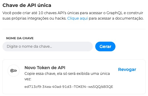 Token gerado