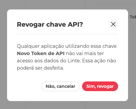 Confirmação de revogação